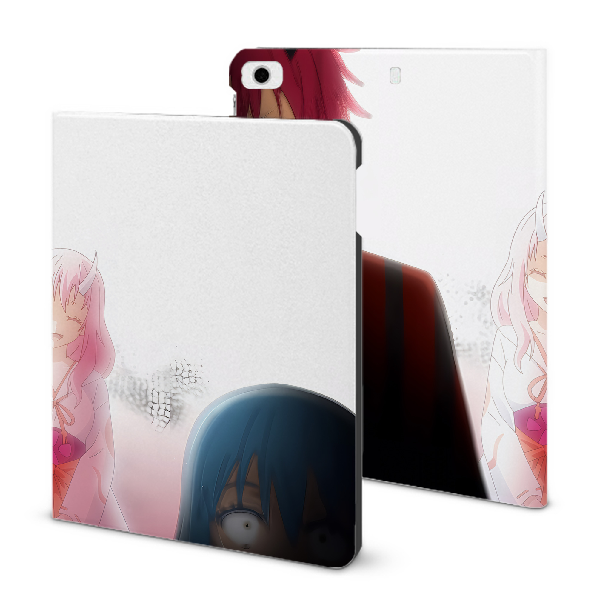 （画像用） 転スラ Regarding Reincarnated to Slime IPad ケース ブック型 PUレザー TPU 耐衝撃 軽量 薄型 ペン収納なし 全面保護 IPad 各モデル対応